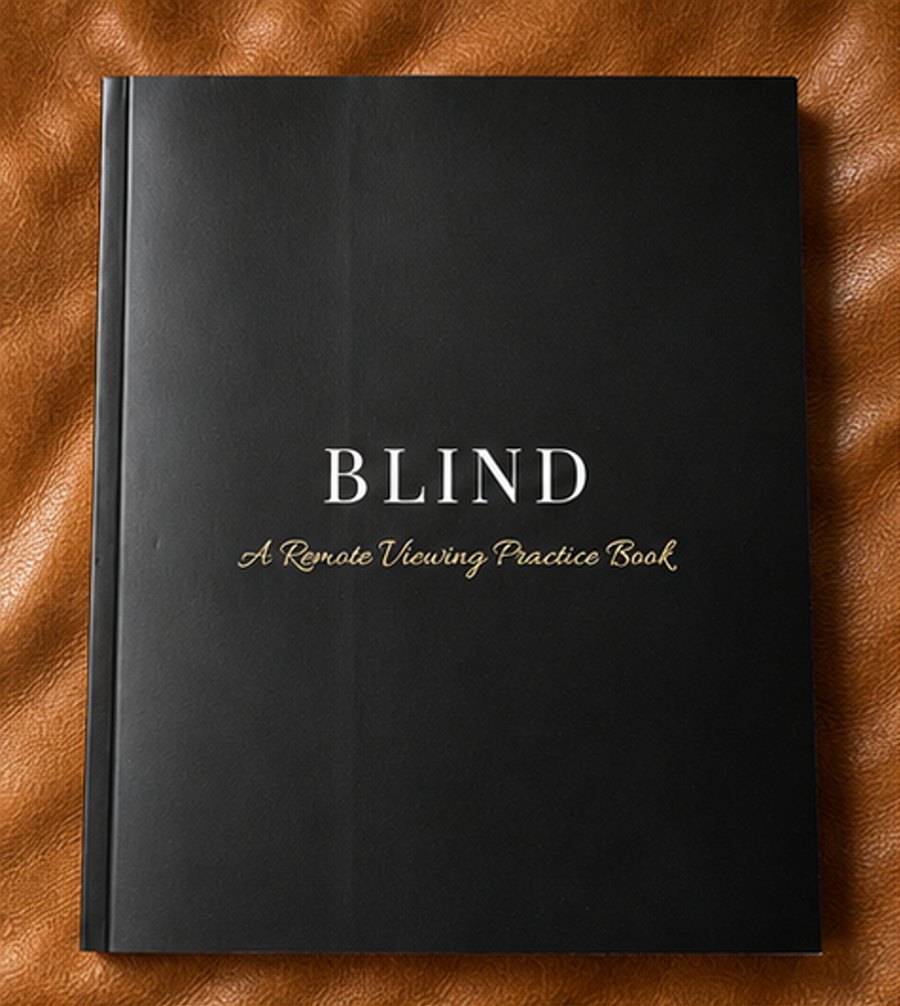BLIND: A Remote Viewing Practice Book, paperback on leather